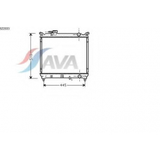 SZ2033 AVA Радиатор, охлаждение двигателя