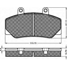 10206 BSF Комплект тормозных колодок, дисковый тормоз