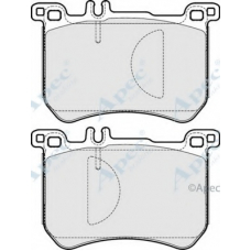 PAD1938 APEC Комплект тормозных колодок, дисковый тормоз