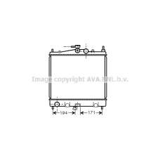 DNA2247 AVA Радиатор, охлаждение двигателя