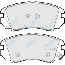 PAD1553 APEC Комплект тормозных колодок, дисковый тормоз
