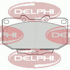 LP1056 DELPHI Комплект тормозных колодок, дисковый тормоз