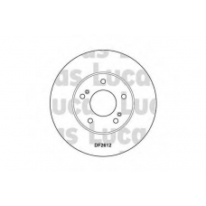 DF2612 TRW Тормозной диск