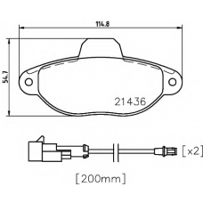 MDB3317 MINTEX Комплект тормозных колодок, дисковый тормоз
