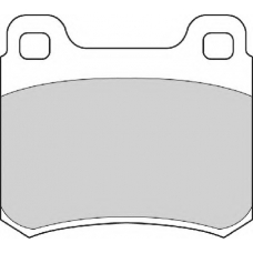 FD4173E NECTO Комплект тормозных колодок, дисковый тормоз