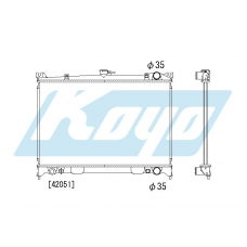 PA020067 KOYO P-tank corrugate-fin ass'y