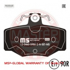 13046059862N-SET-MS MASTER-SPORT Комплект тормозных колодок, дисковый тормоз