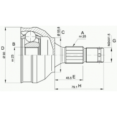 CVJ5177.10 OPEN PARTS Шарнирный комплект, приводной вал