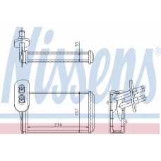 73962 NISSENS Теплообменник, отопление салона