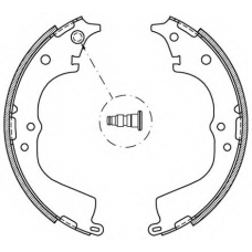 BSA2063.00 OPEN PARTS Комплект тормозных колодок