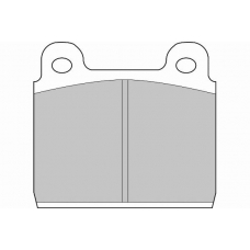 FD497V NECTO Комплект тормозных колодок, дисковый тормоз