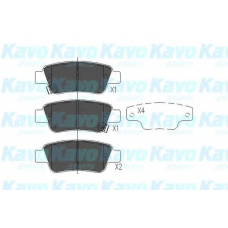 KBP-2042 KAVO PARTS Комплект тормозных колодок, дисковый тормоз