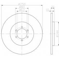 MDC186 MINTEX Тормозной диск