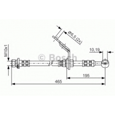 1 987 476 186 BOSCH Тормозной шланг