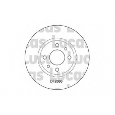DF2686 TRW Тормозной диск