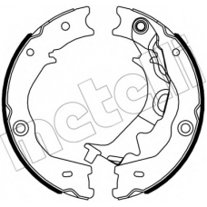 53-0586 METELLI Комплект тормозных колодок, стояночная тормозная с