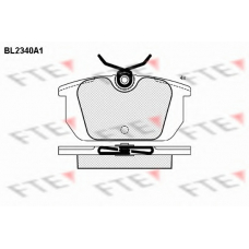 BL2340A1 FTE Комплект тормозных колодок, дисковый тормоз