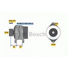 0 986 080 900 BOSCH Генератор