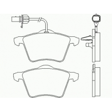 P 85 052 BREMBO Комплект тормозных колодок, дисковый тормоз