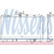 646872 NISSENS Радиатор, охлаждение двигателя