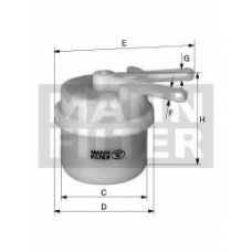WK 42/10 MANN-FILTER Топливный фильтр