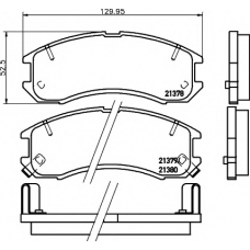 8DB 355 005-821 HELLA PAGID Комплект тормозных колодок, дисковый тормоз