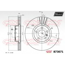 873071.6060 MAXTECH Тормозной диск