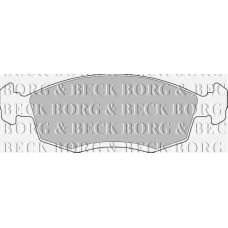 BBP1100 BORG & BECK Комплект тормозных колодок, дисковый тормоз