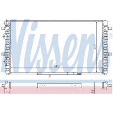 67302 NISSENS Радиатор, охлаждение двигателя