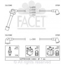 4.9996 FACET Ккомплект проводов зажигания