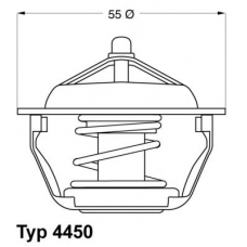 4450.83D WAHLER Термостат, охлаждающая жидкость