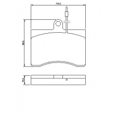 0 986 424 069 BOSCH Комплект тормозных колодок, дисковый тормоз