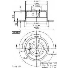 BS 7638 BRECO Тормозной диск