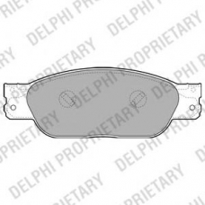 LP2020 DELPHI Комплект тормозных колодок, дисковый тормоз