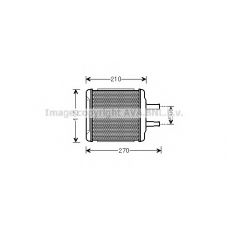 DW6088 AVA Теплообменник, отопление салона