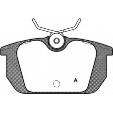 BPA0231.00 OPEN PARTS Комплект тормозных колодок, дисковый тормоз