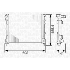 350213120600 MAGNETI MARELLI Радиатор, охлаждение двигателя