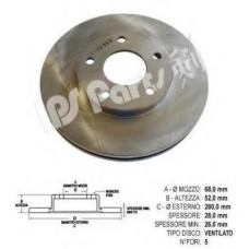 IBT-1158 IPS Parts Тормозной диск