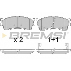 BP3055 BREMSI Комплект тормозных колодок, дисковый тормоз