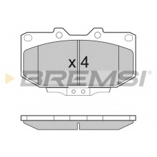 BP3037 BREMSI Комплект тормозных колодок, дисковый тормоз