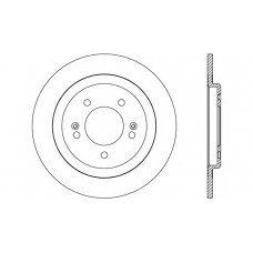 BDA2605.10 OPEN PARTS Тормозной диск