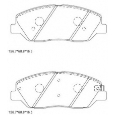 KD9728 ASIMCO Комплект тормозных колодок, дисковый тормоз