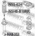 NAB-353 FEBEST Втулка, амортизатор
