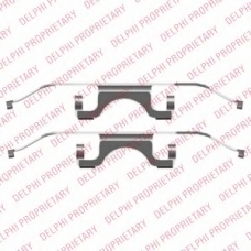 LX0503 DELPHI Комплектующие, колодки дискового тормоза