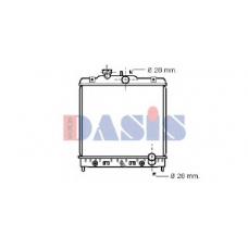 100015N AKS DASIS Радиатор, охлаждение двигателя