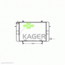 31-3156 KAGER Радиатор, охлаждение двигателя