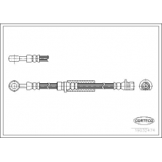 19032474 CORTECO Тормозной шланг