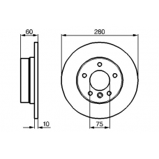 0 986 478 561 BOSCH Тормозной диск