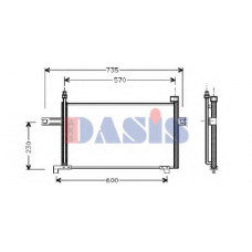 072170N AKS DASIS Конденсатор, кондиционер