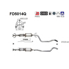 FD5014Q AS Сажевый / частичный фильтр, система выхлопа ОГ